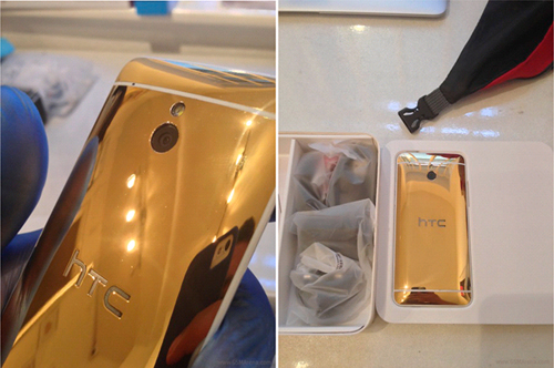 HTC One miniجدید با بدنه‌ای از جنس طلا