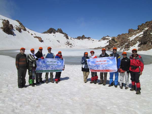 صعود تیم کوهنوردی راهبران شماران سیستم به قله سبلان