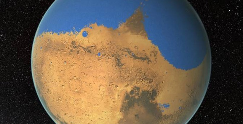 ناسا می گوید مریخ زمانی بیشتر از اقیانوس منجمد شمالی دارای آب بوده است