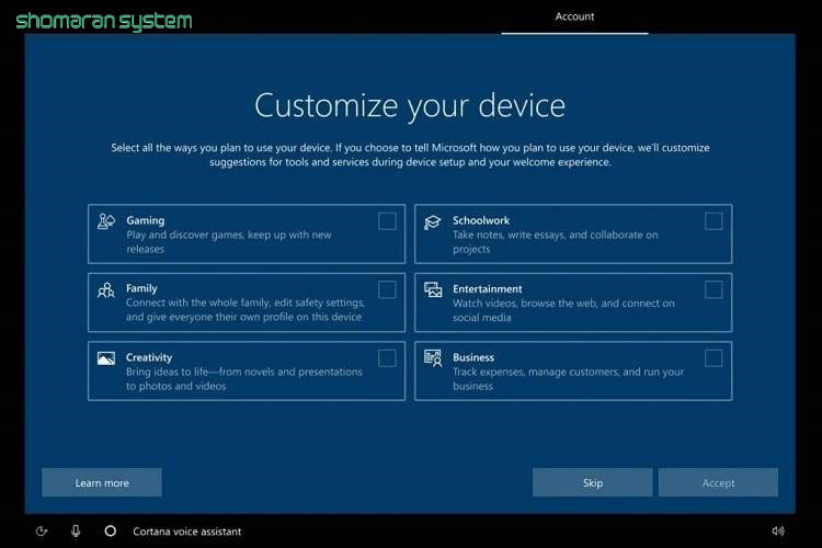 ویندوز 10 به زودی امکان سفارشی‌سازی سیستم در جریان نصب را برایتان فراهم می‌آورد